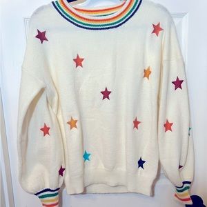 Blooming Jelly oversized star sweater